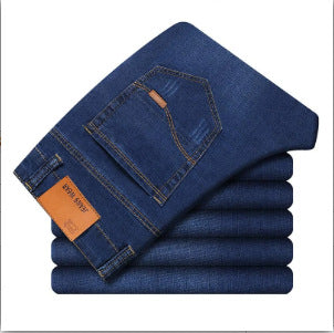 Slim Straight Black Jeans for Men